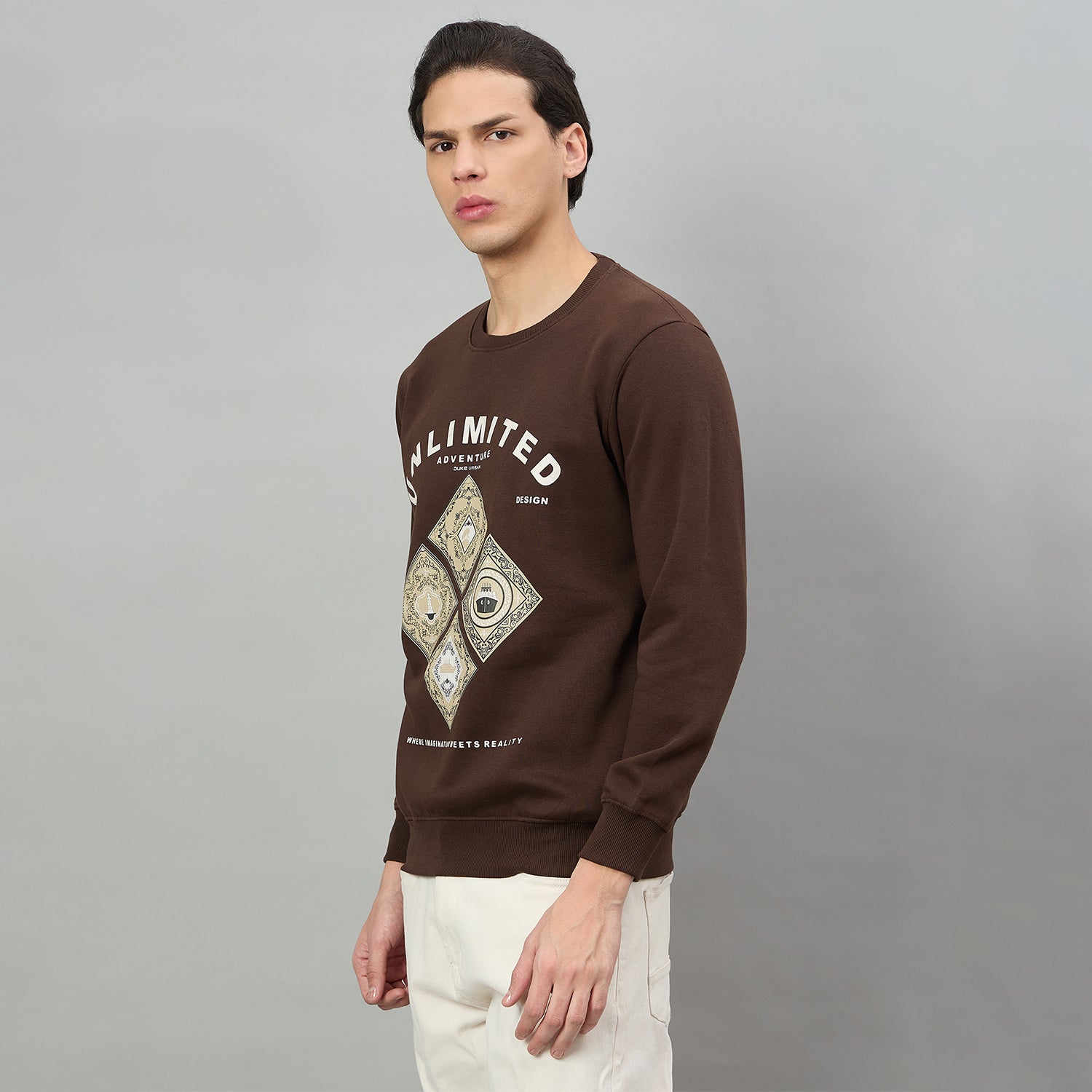 Duke Urban Men Round Neck Regular Sweatshirt (LF6345)