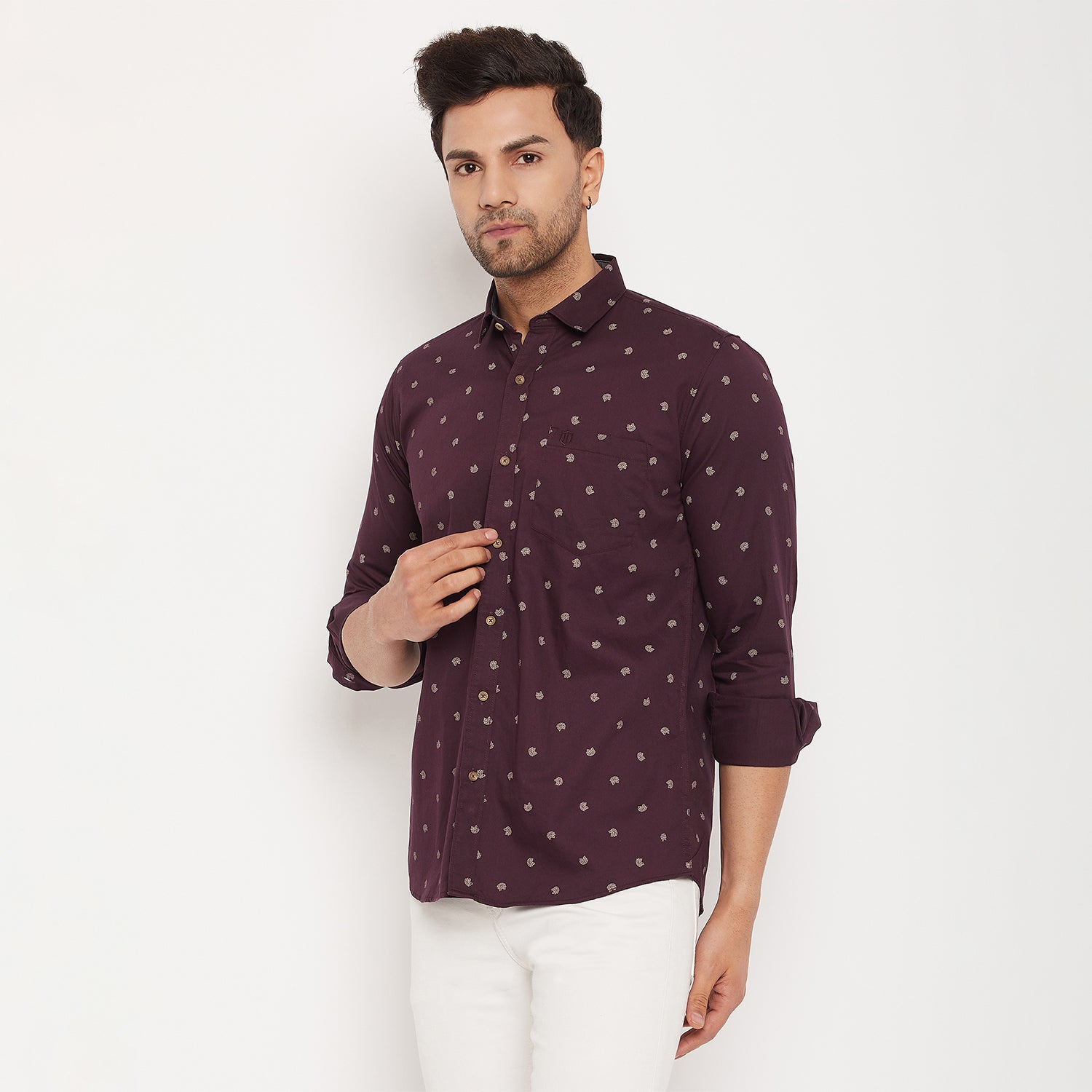 Duke Stardust Men Full Sleeve Cotton Shirt (SDO8PRTC)