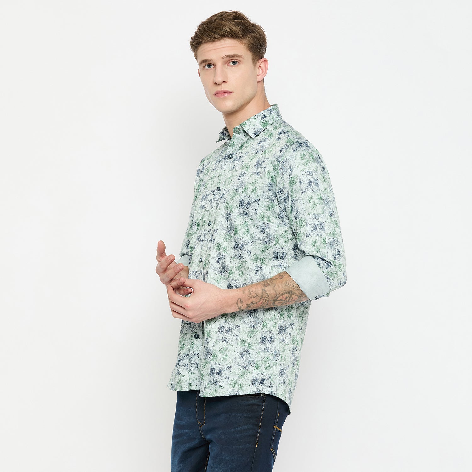 Duke Urban Men Full Sleeve Cotton Shirt (SDO8PRX)