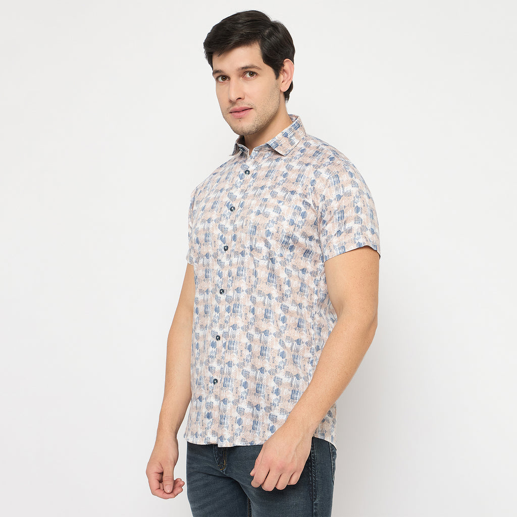Duke Urban Men Half Sleeve Cotton Shirt (SDO4PRR)