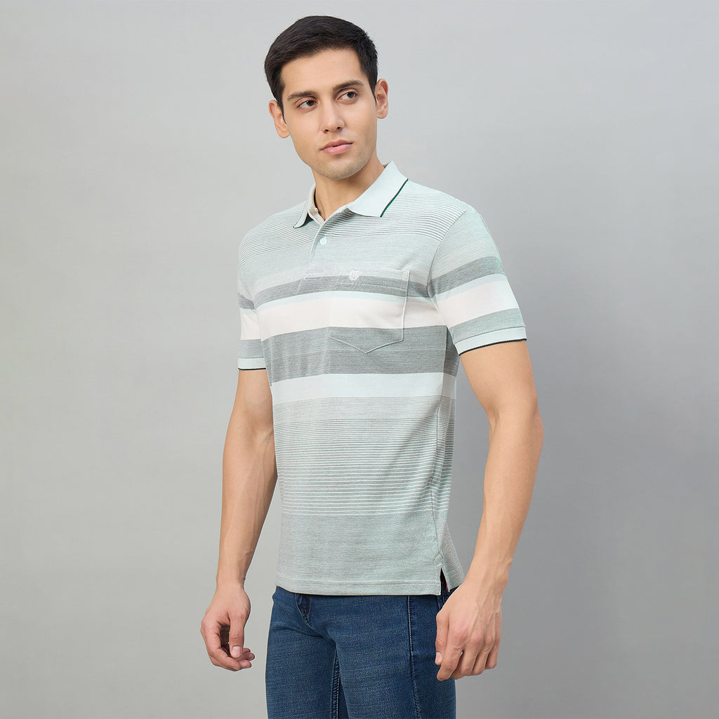 Duke Men Half Sleeve Cotton Regualr Fit Casual T-shirt (LF7899)