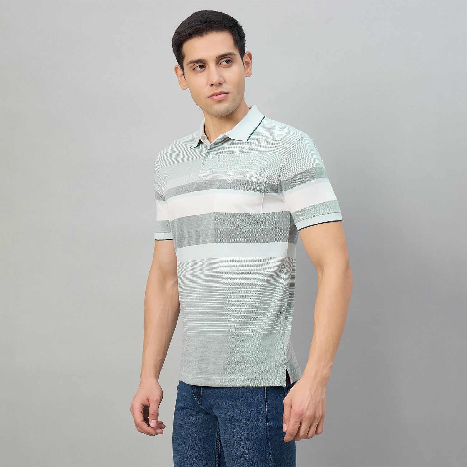 Duke Men Half Sleeve Cotton Regualr Fit Casual T-shirt (LF7899)