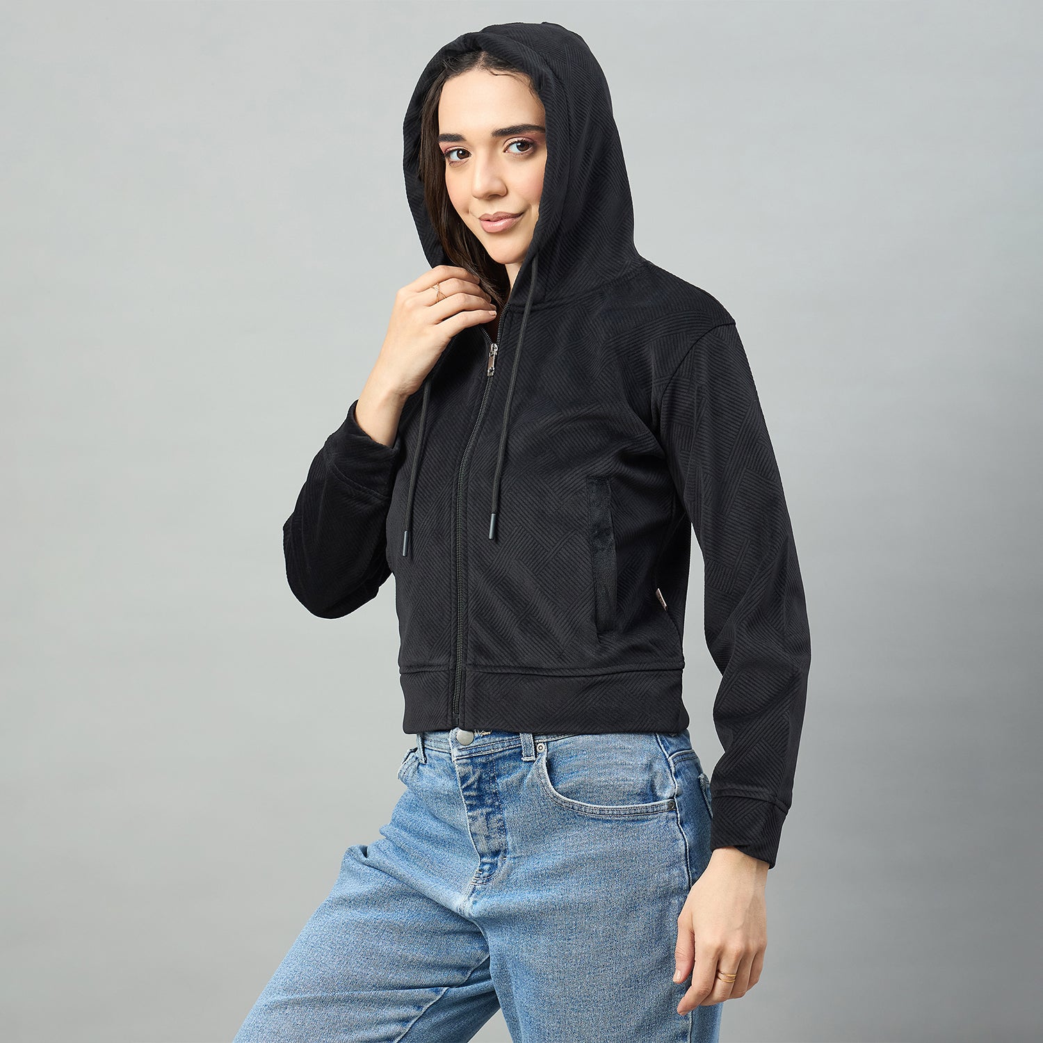 Duke Urban Women Full Sleeve Hooded Sweatshirt (LFX1007)