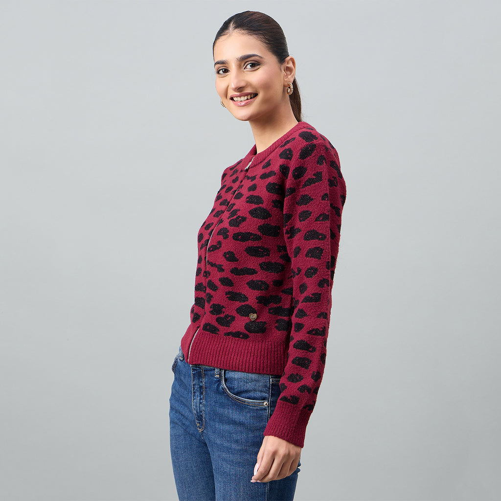 Duke Urban Women Full Sleeve Front Open Regular Cardigan (SDS1237N)