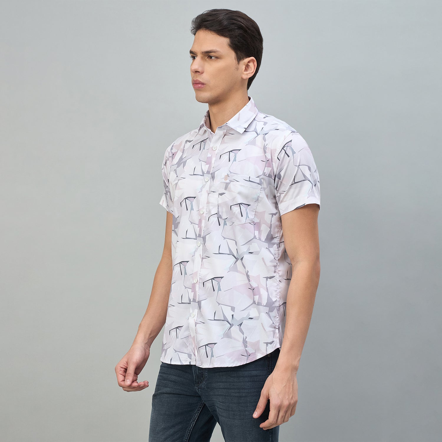 Duke Urban Men Half Sleeve Cotton Shirt (SDO2PRN)