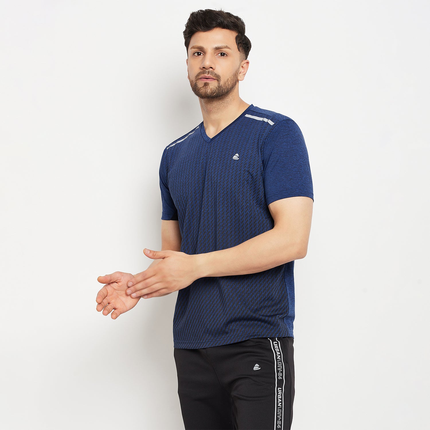 Duke Stardust Men Half Sleeve V Neck Cotton T-shirt (GD1209)