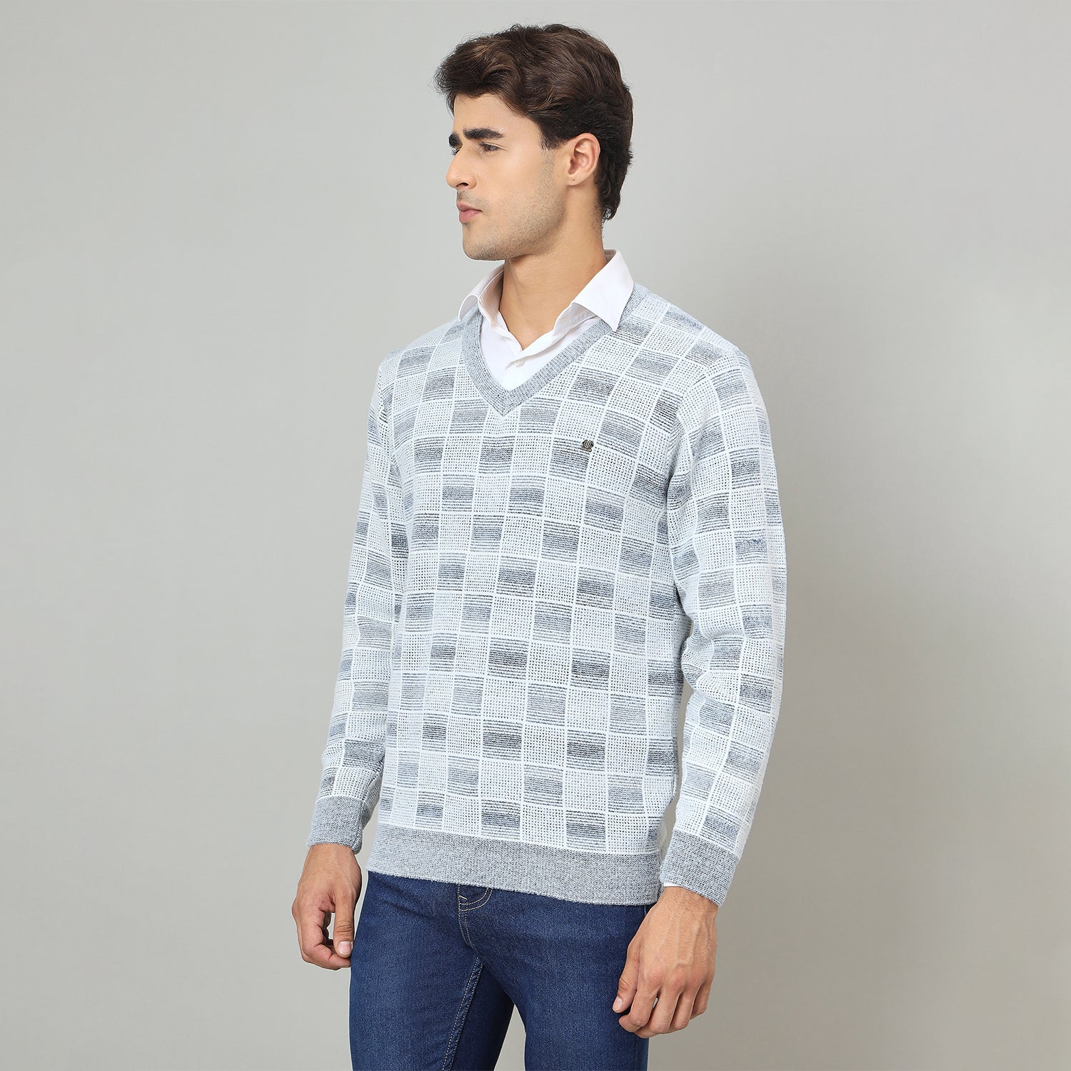 Duke Urban Men V-neck full sleeve sweater (SDS2245)