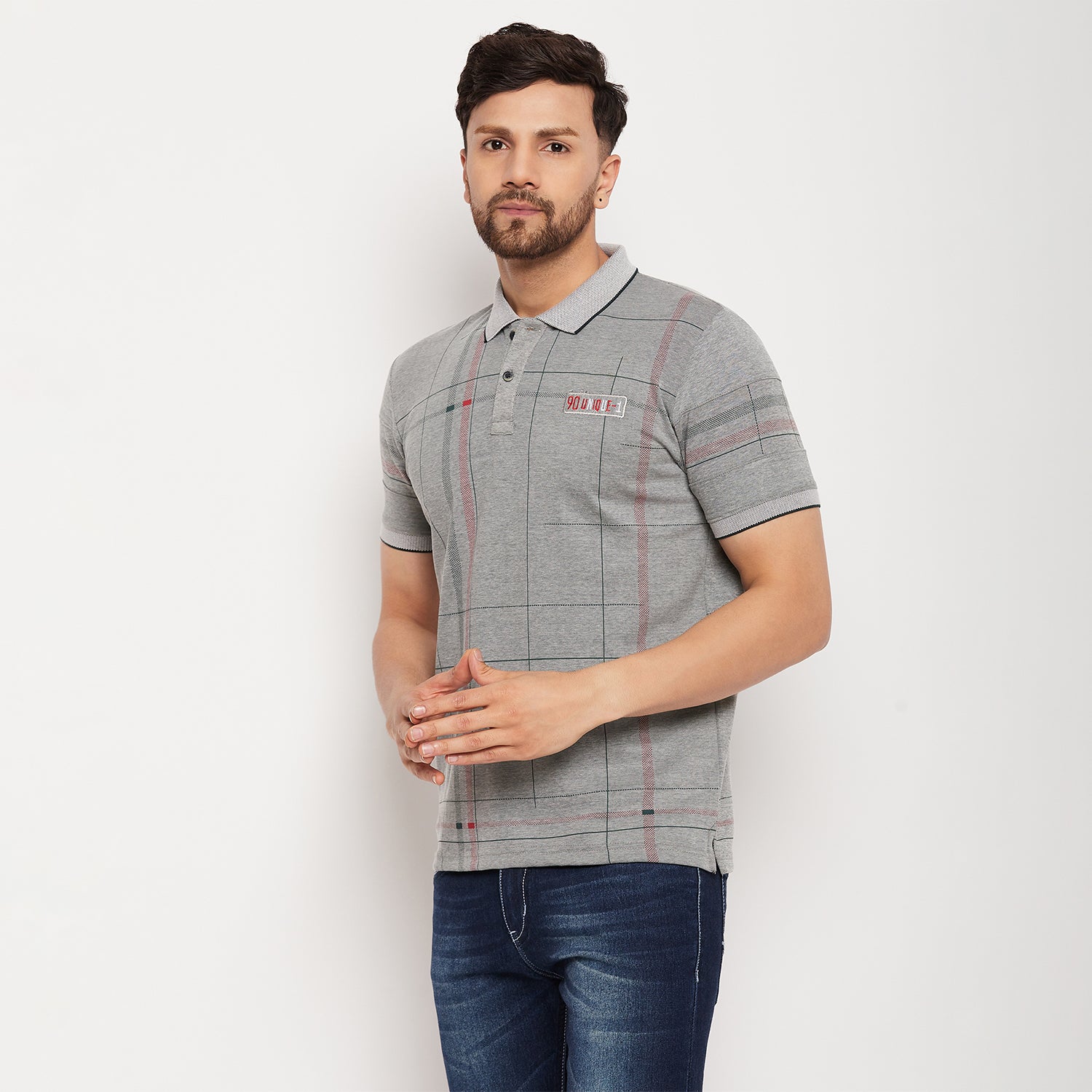 Duke Stardust Men Half Sleeve Cotton T-shirt (MLF5863)