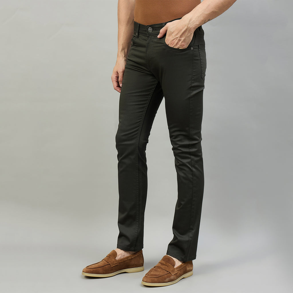 Duke Men Non-Denim Solid Casual Trouser (SDT4666R)