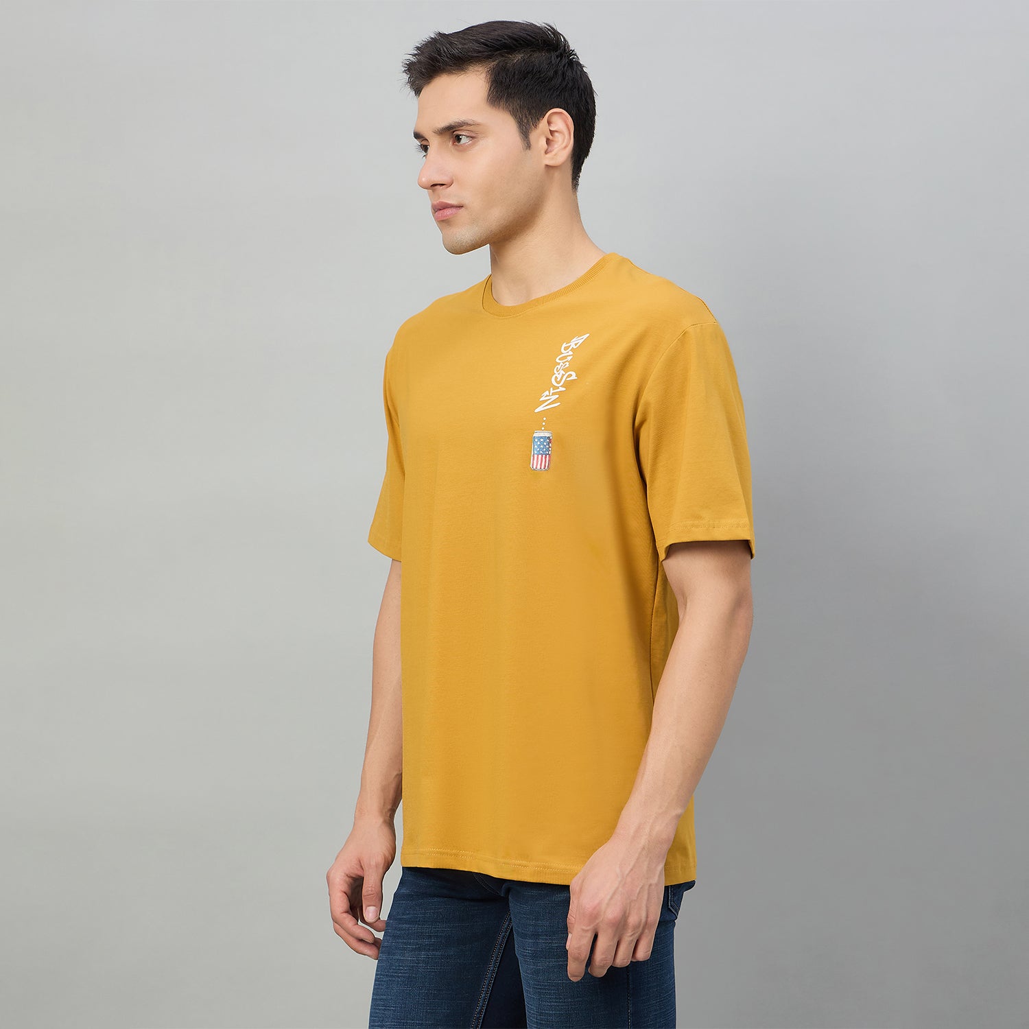Duke Men Half Sleeve Cotton Oversize Casual T-shirt (LF7891)