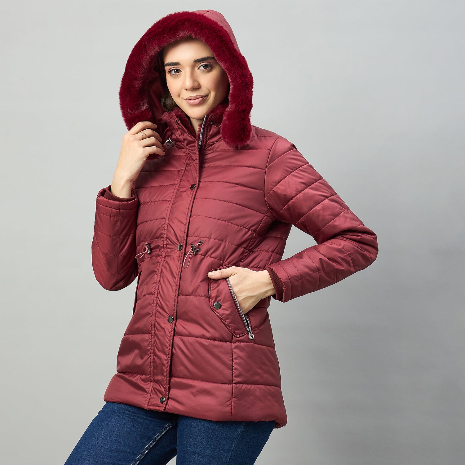 Duke Urban Women Short Style Long Length Jacket (SDZ4229)