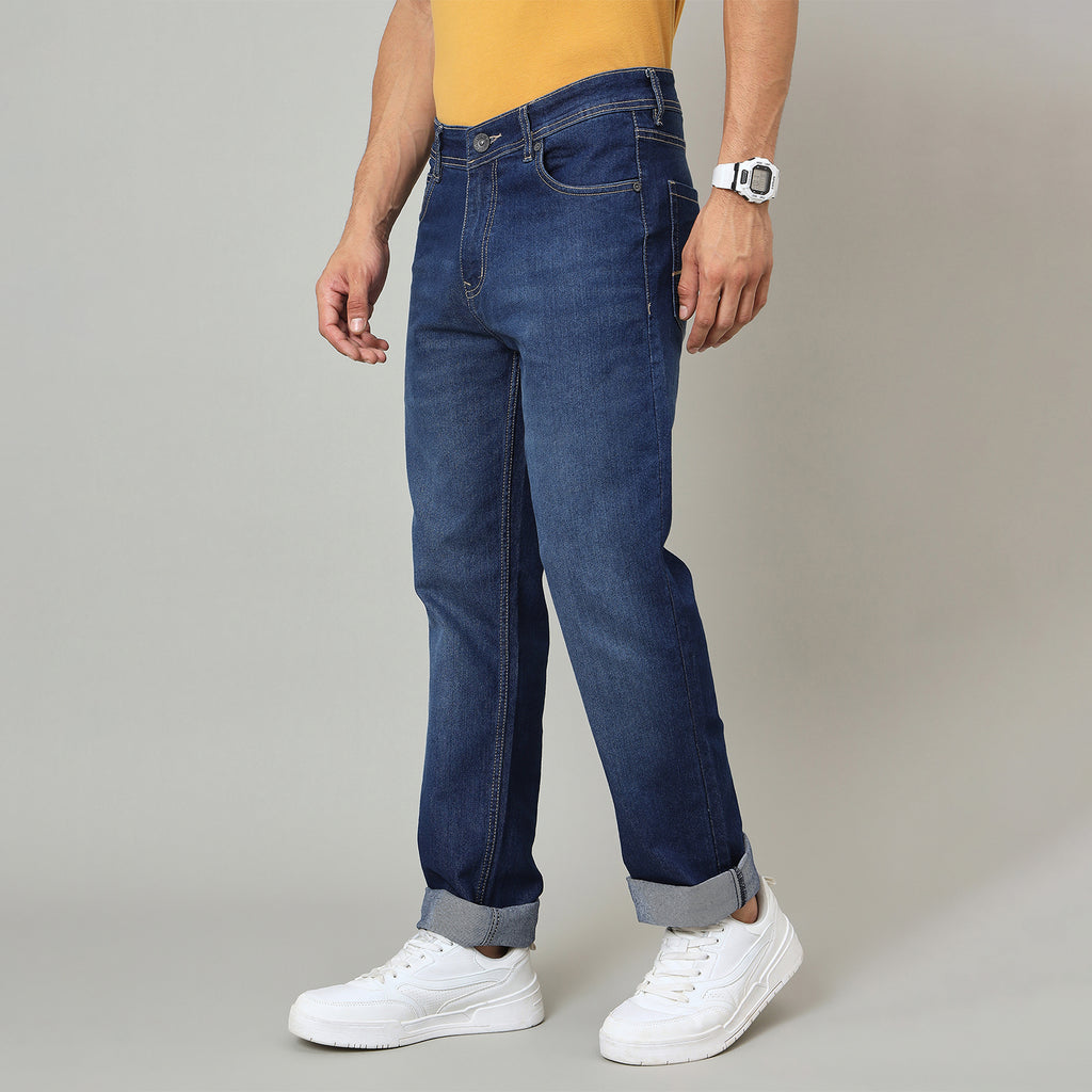 Duke Urban Men Comfort fit Stretchable mid-rise jeans (OND5900C)