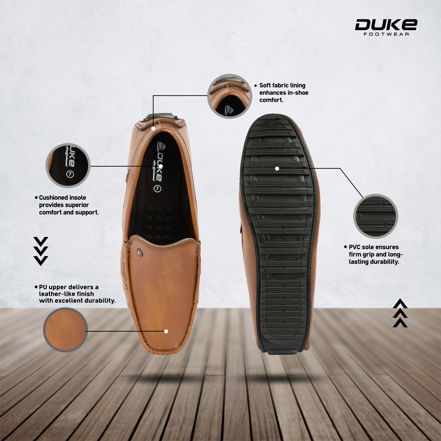 Duke Mens Urbane Loafers (FWD4051)