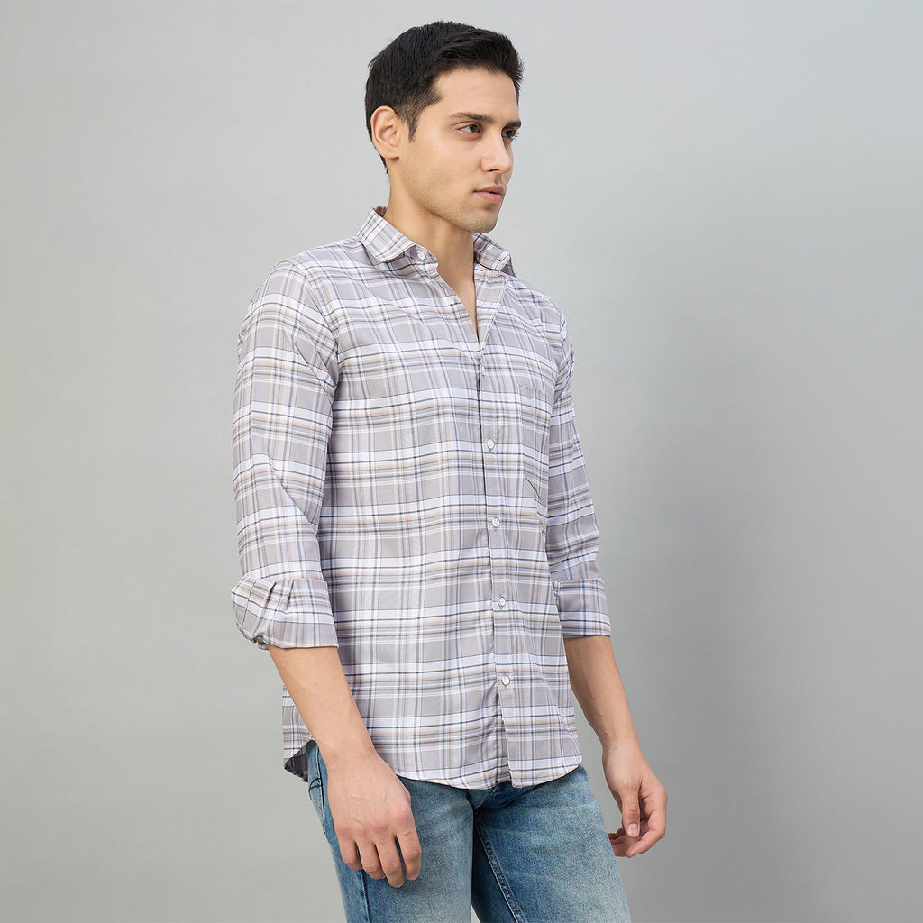 Duke Men Slim Fit Full Sleeve Oxford Cotton Shirt (SDO5CKCY)