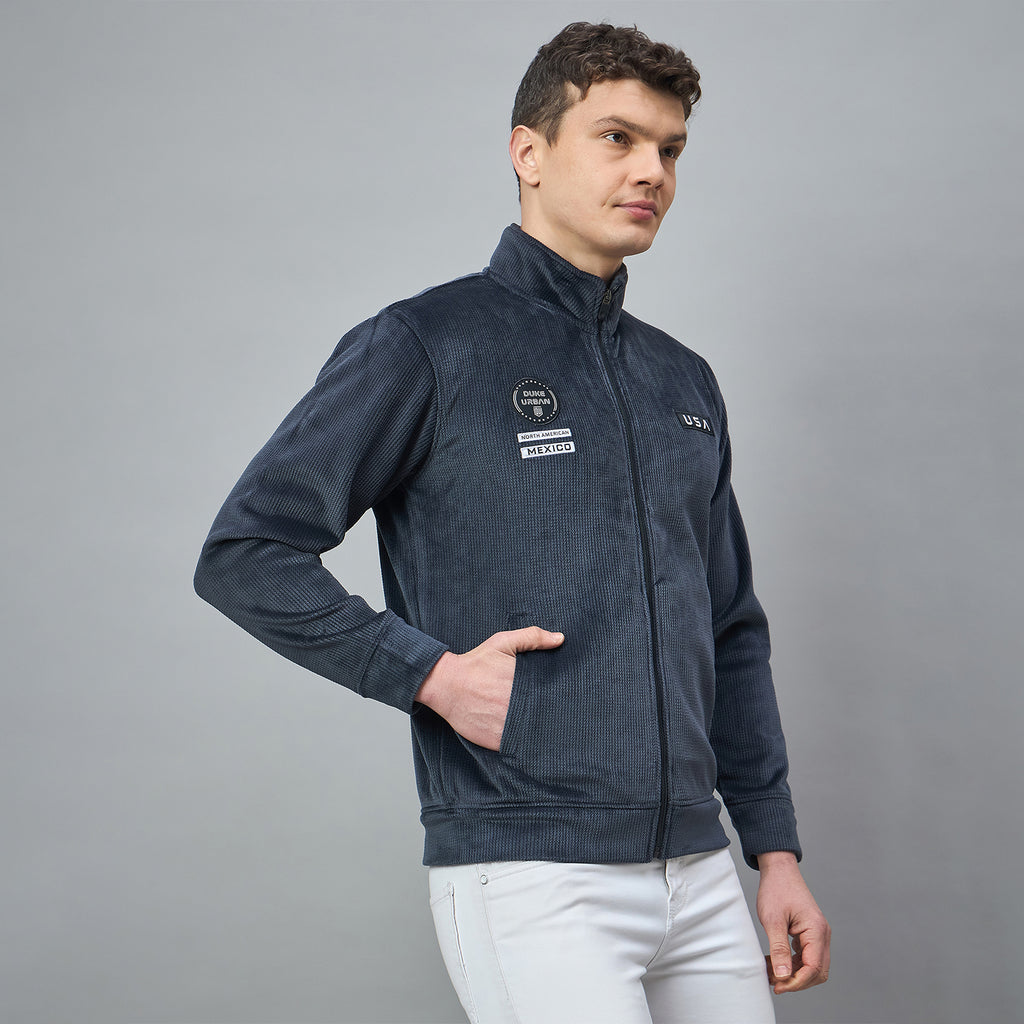 Duke Urban Men Full Sleeve Zipper Sweatshirt (LF6533)