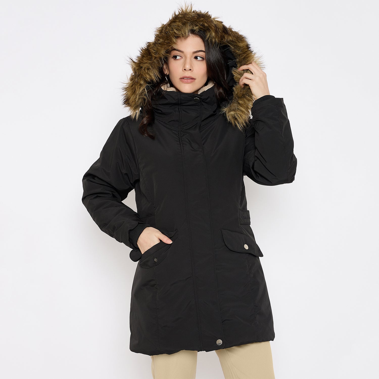 Duke Urban Women Full Sleeve Long Jacket (SDZ4122)