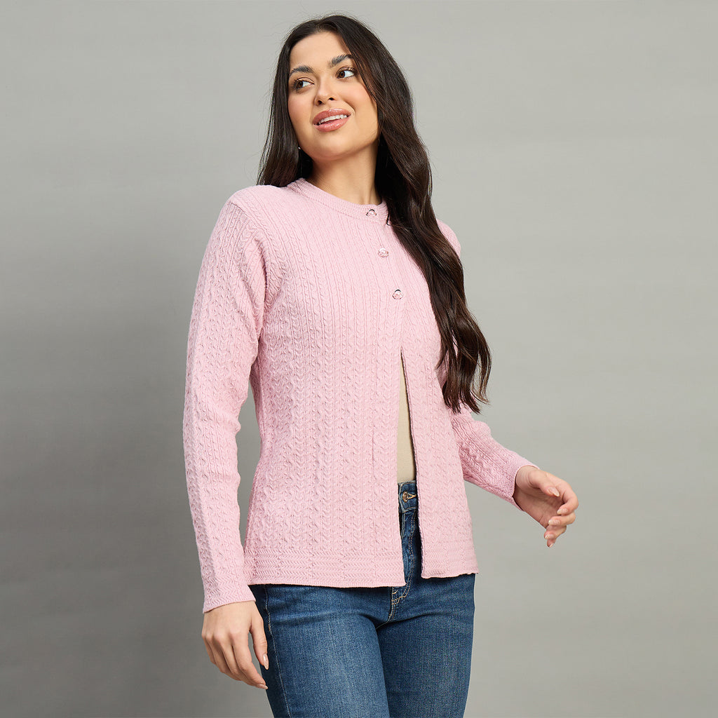 Duke Urban Women Full Sleeve Front Open Regular Fit Sweater (SDS1417)
