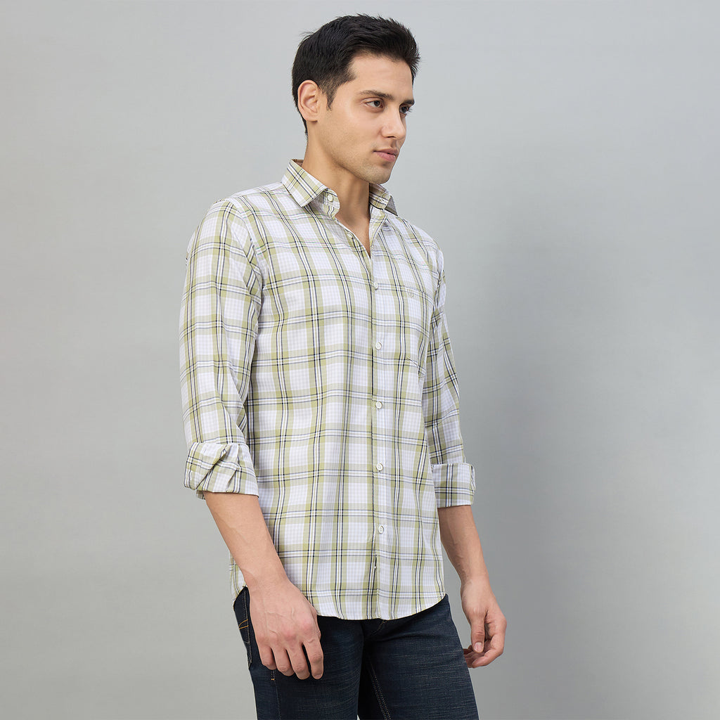 Duke Men Slim Fit Full Sleeve Oxford Cotton Shirt (SDO5CKDE)