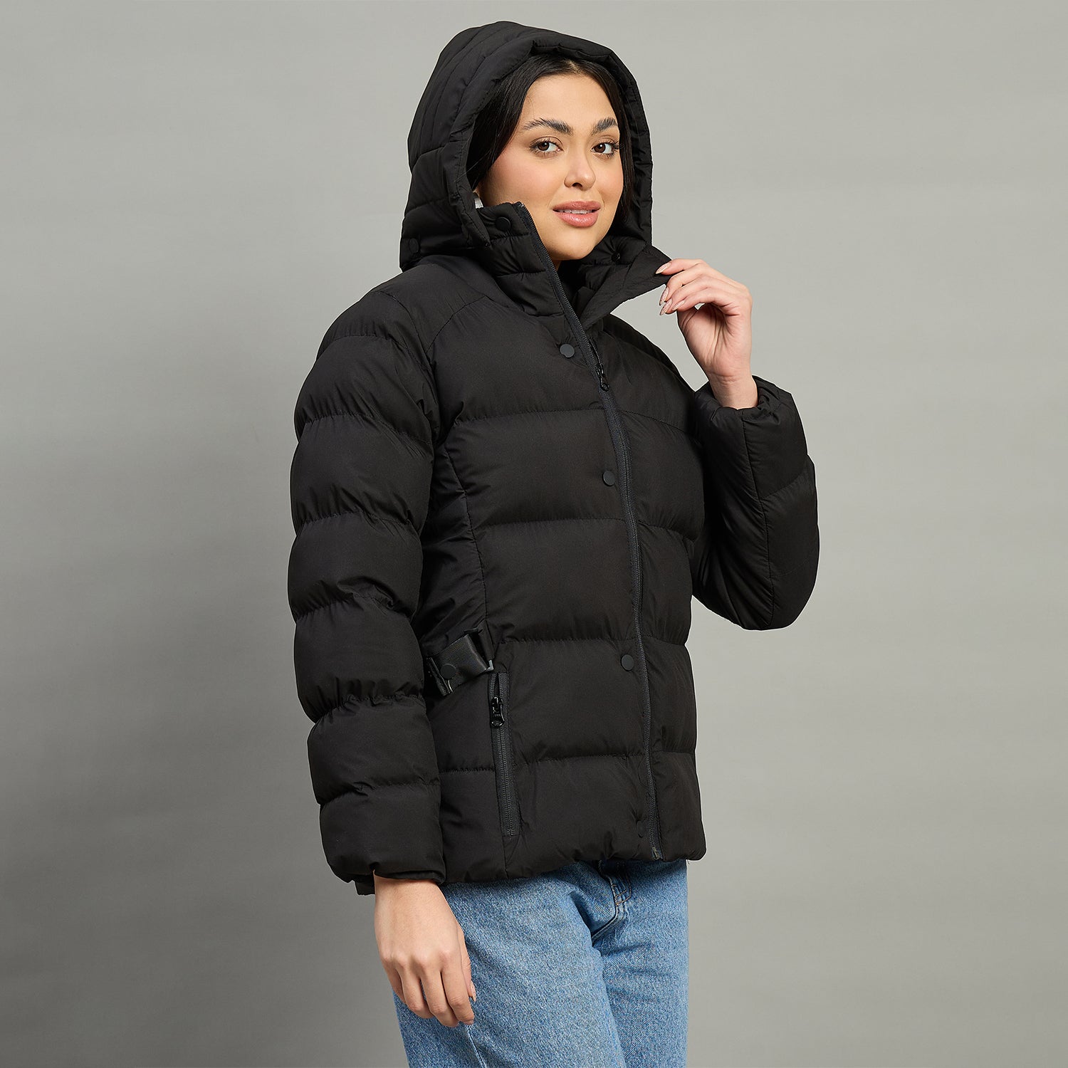 Duke Urban Women Short Style Full Sleeve Hooded Jacket (SDZ4223)