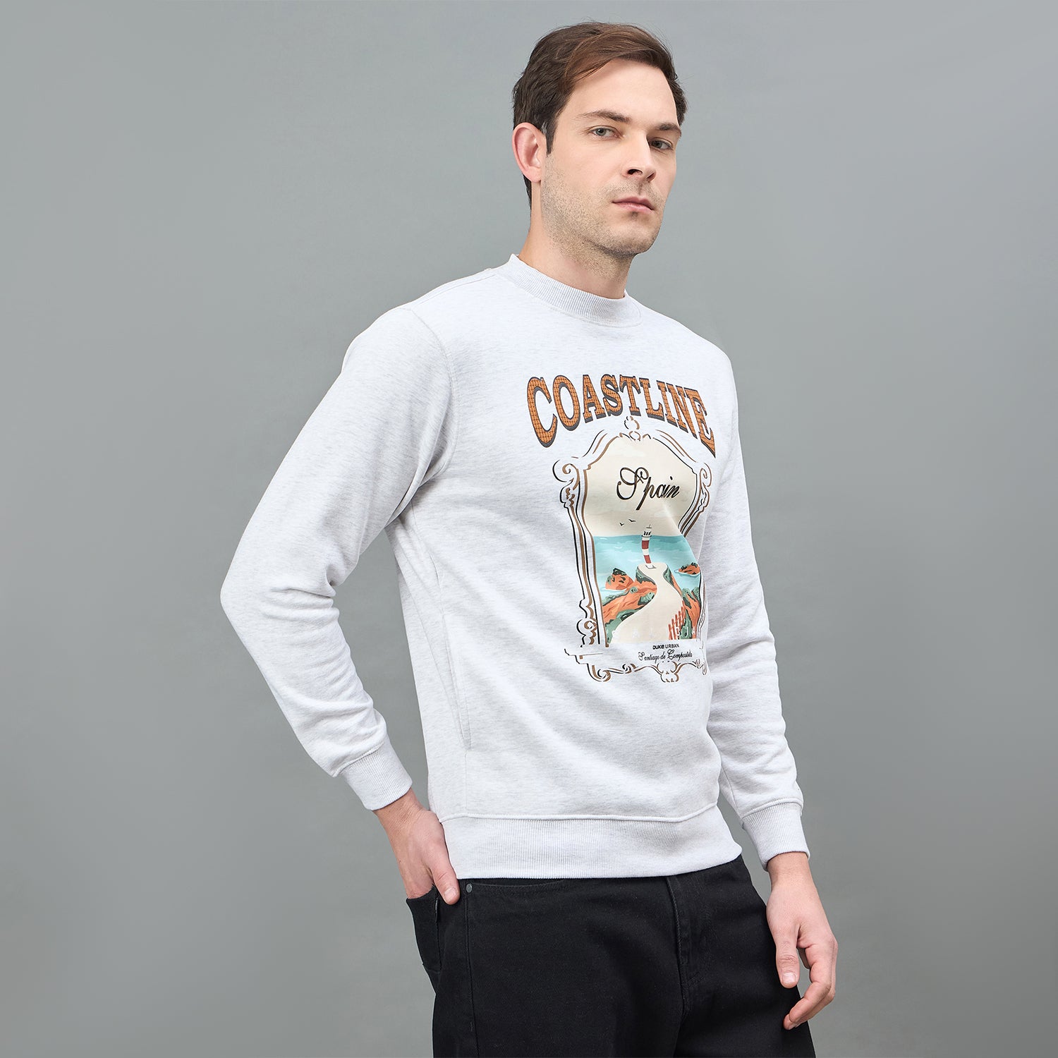 Duke Urban Men Round Neck Full Sleeve Sweatshirt (LF6468)