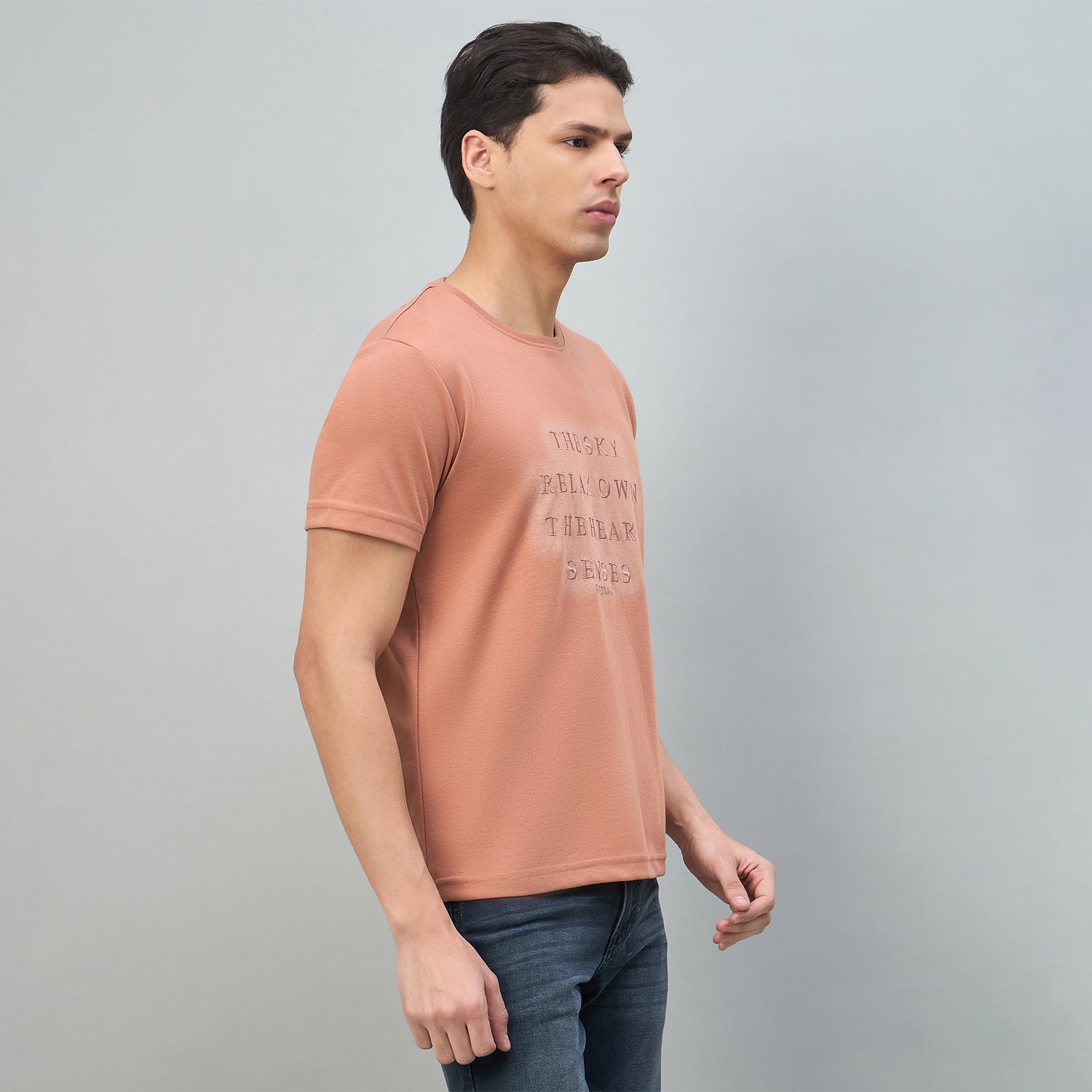 Duke Urban Men Typography Half Sleeve Round Neck Tshirt (LF7597)