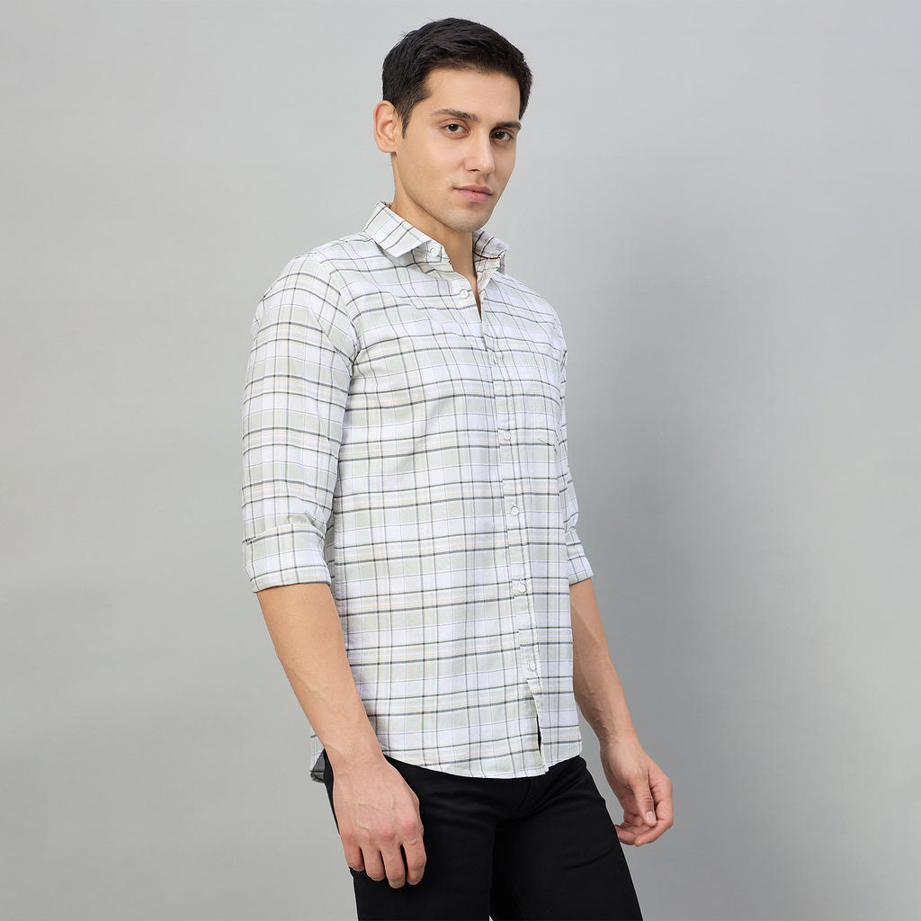 Duke Men Slim Fit Full Sleeve Oxford Cotton Shirt (SDO5CKDB)
