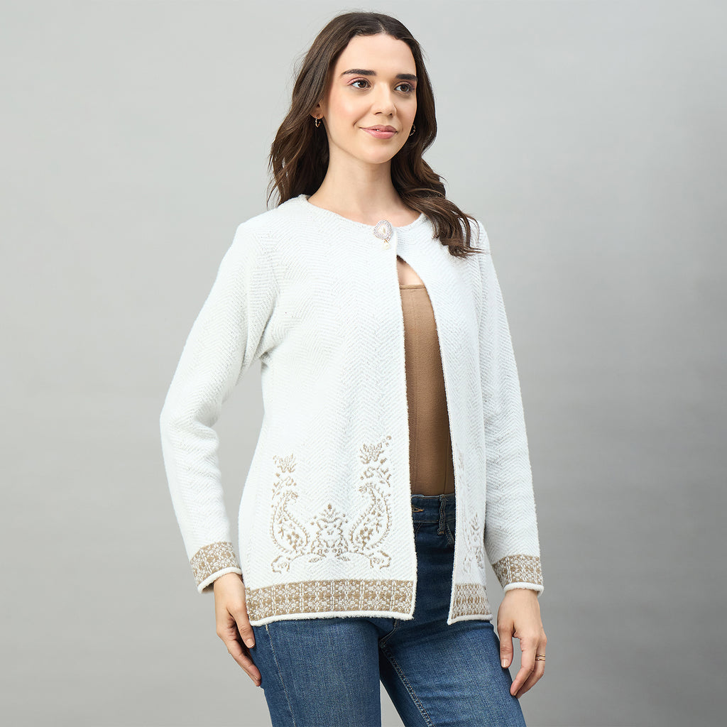 Duke Urban Women Full Sleeve Round Neck Cardigan (SDS1445)