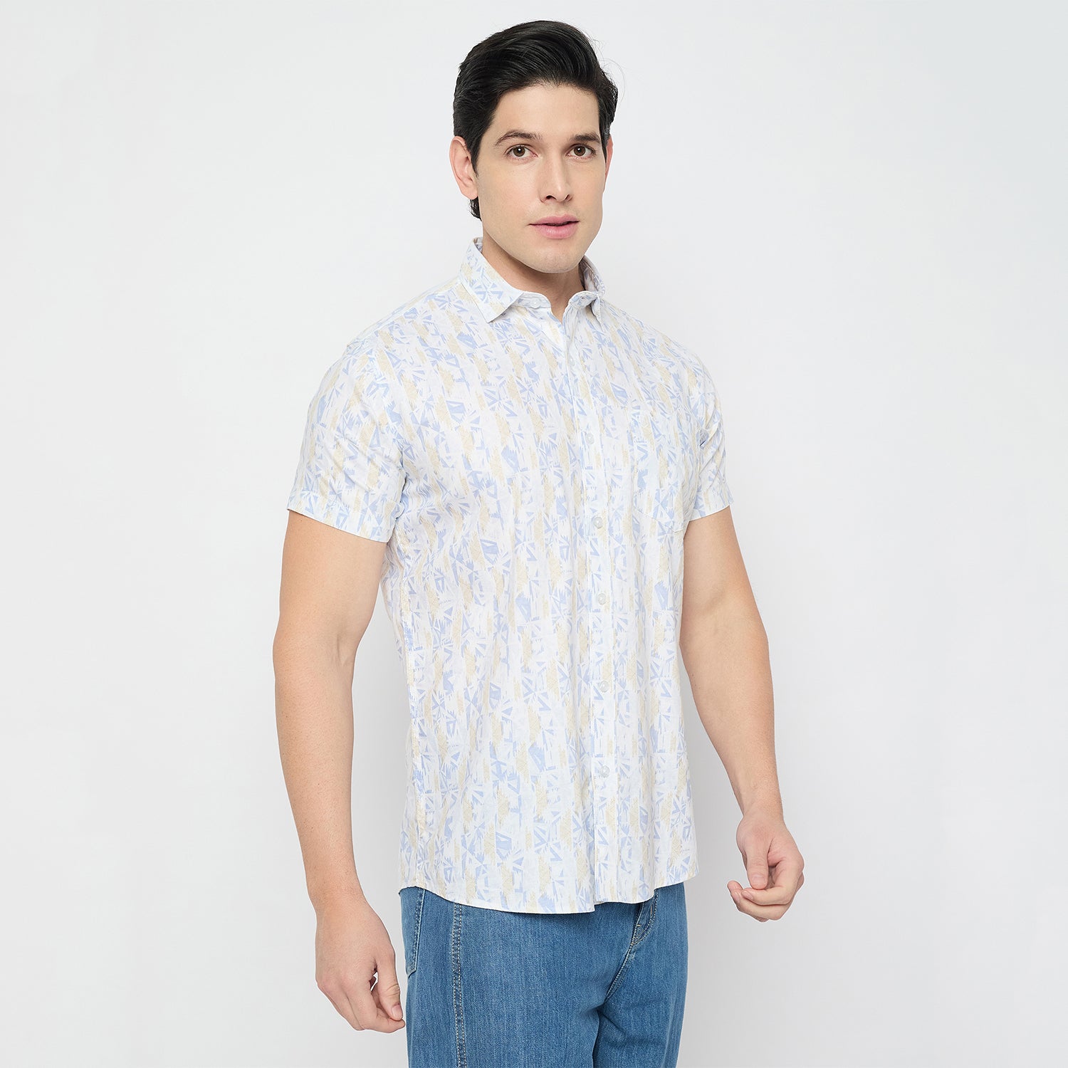 Duke Urban Men Half Sleeve Cotton Shirt (SDO4PRAI)