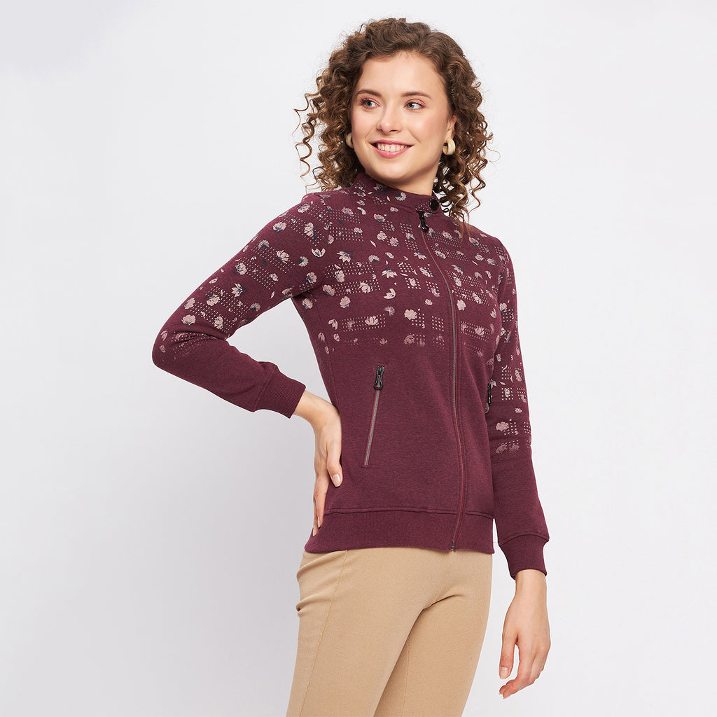 Duke Urban Women Round Neck Zipper Sweatshirt (LFX830)