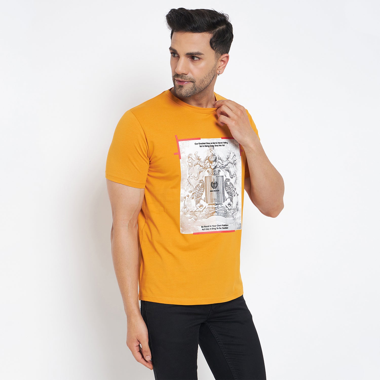 Duke Urban Men Half Sleeve Cotton T-shirt (LF7079)