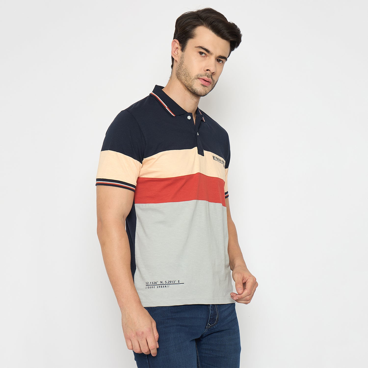 Duke Urban Men Half Sleeve Cotton Tshirt (LF7301)