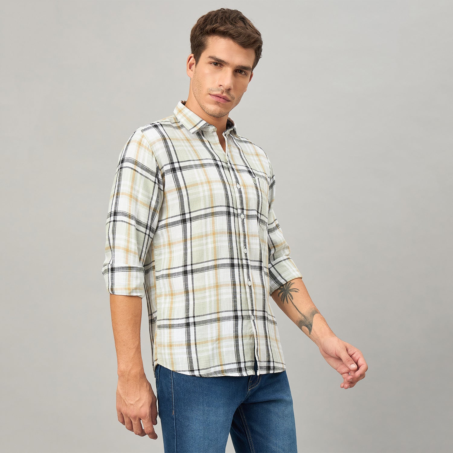 Duke Urban Men Full Sleeve Cotton Shirt (SDO8CKAW)