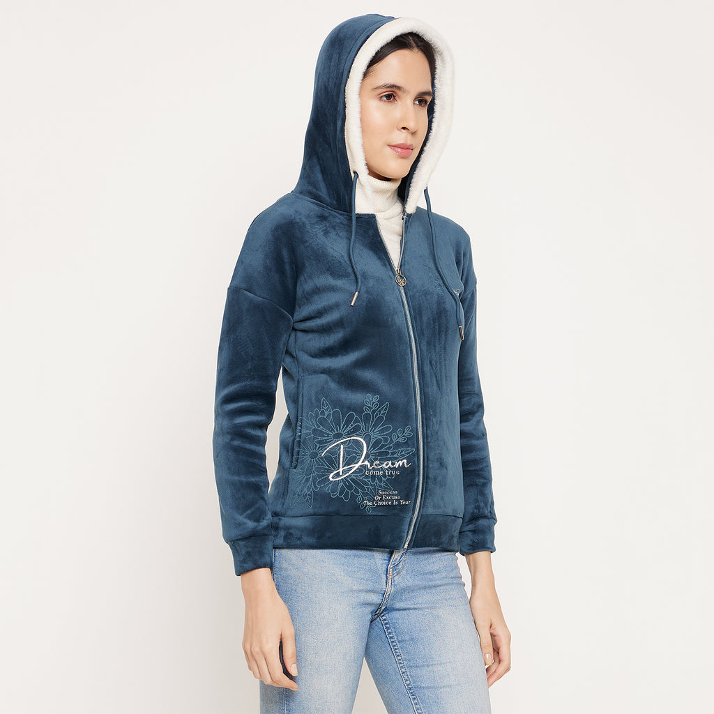 Duke Stardust Women Hooded Zipper Sweatshirt (LFX944)
