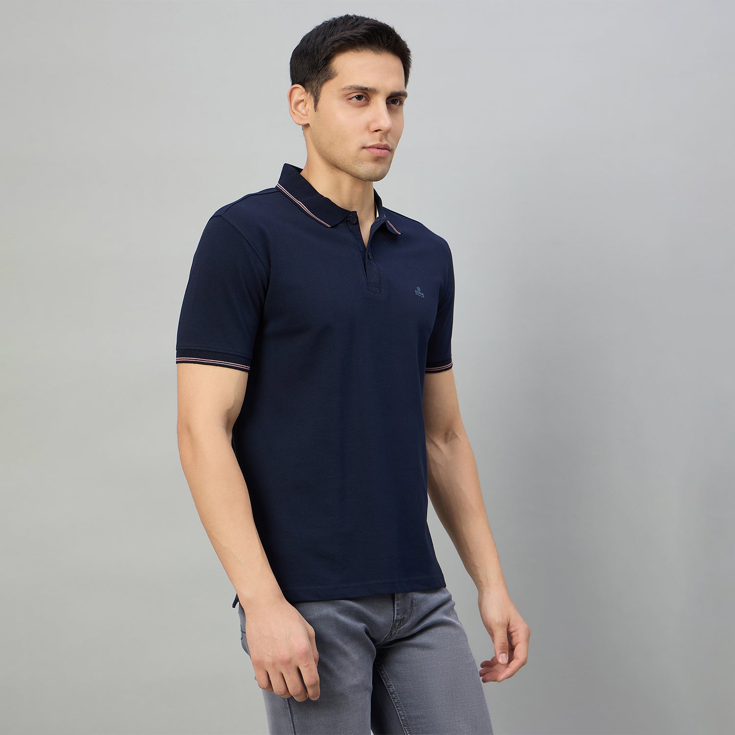 Duke Men Half Sleeve Cotton Smart Fit Casual T-shirt (SD73)