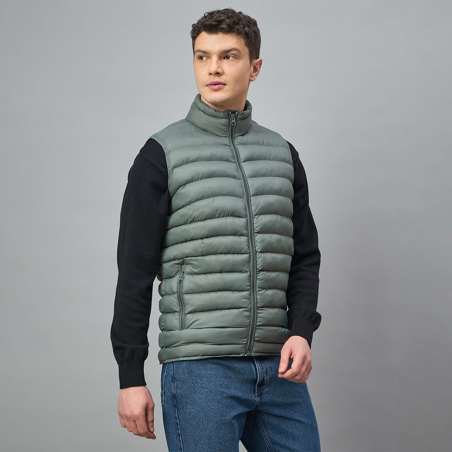 Duke Urban Men Full Sleeve High Neck Puffer Jacket (SDZ2250N)