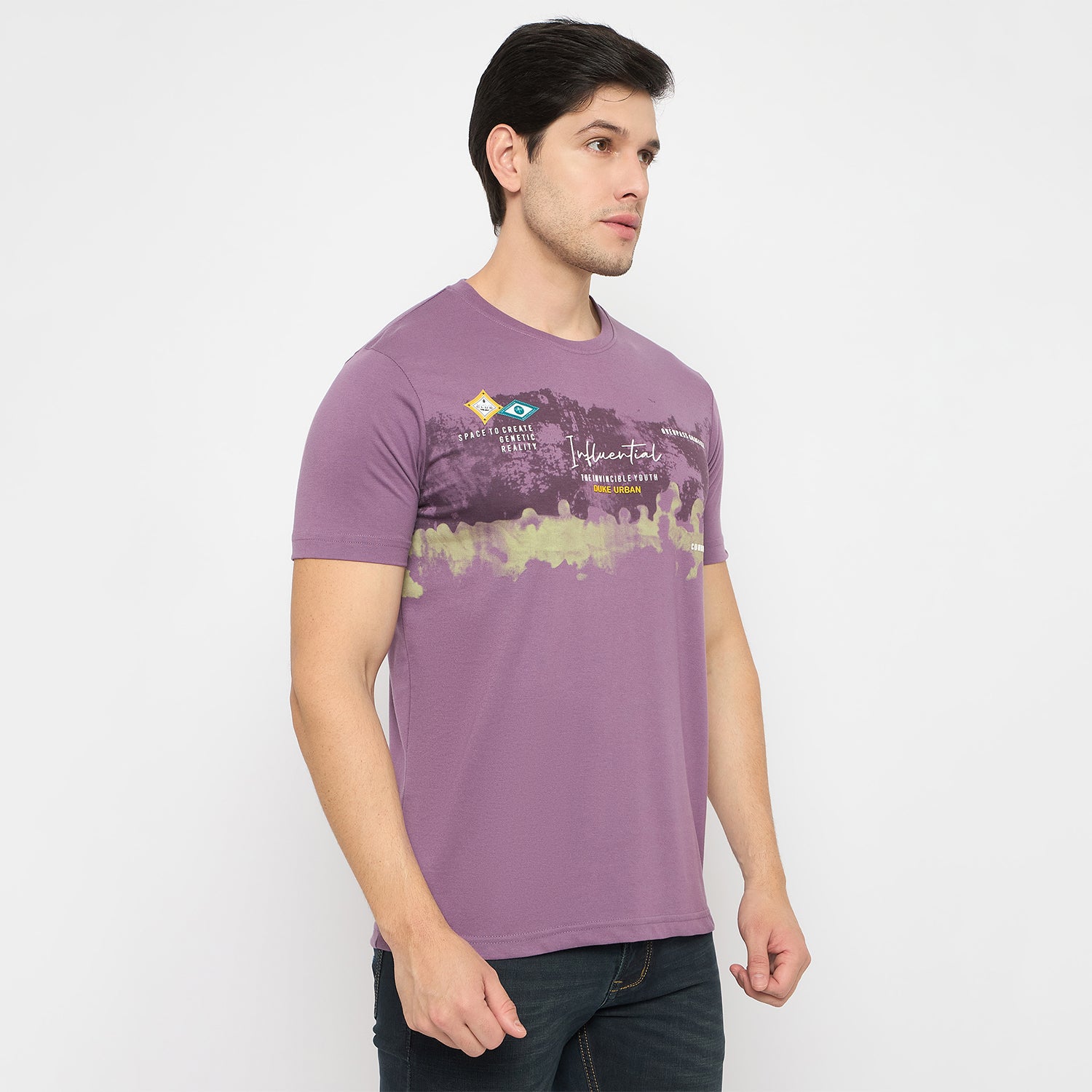 Duke Urban Men Half Sleeve Cotton Tshirt (LF7420)