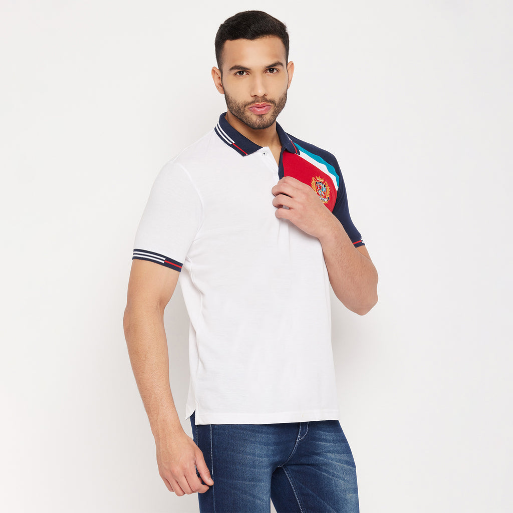 Duke Stardust Men Half Sleeve Polo Neck Cotton T-shirt (4006)