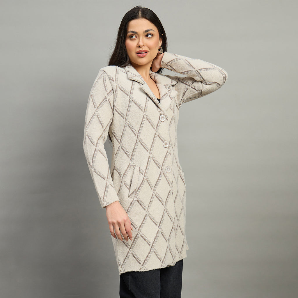 Duke Urban Women Full Sleeve Self Design Sweater (SDS1320)