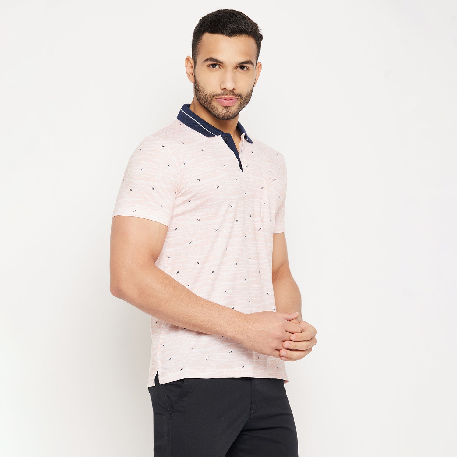 Duke Stardust Men Half Sleeve Polo Neck Cotton T-shirt (4260)