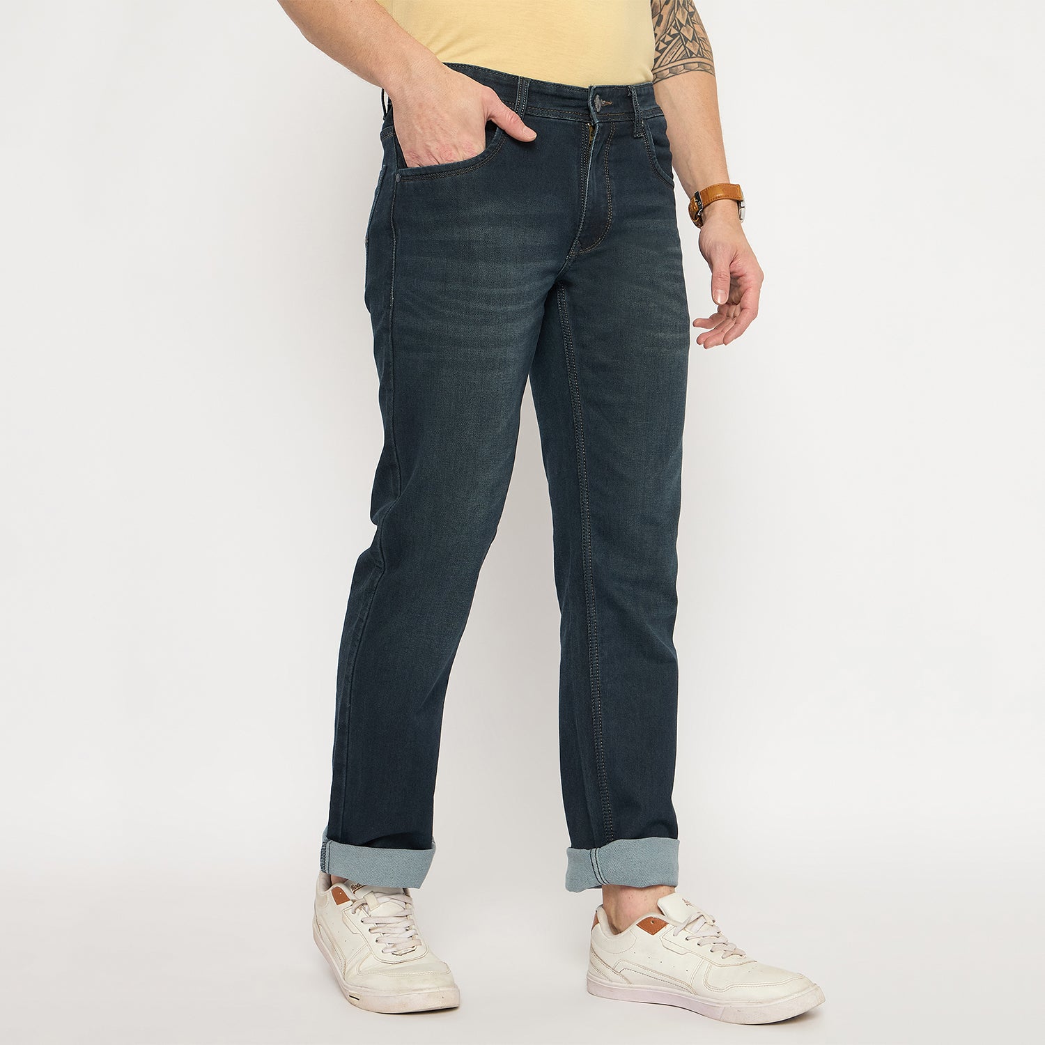 Duke Urban Men Comfort Fit Stretchable Jeans (SDD5720C)