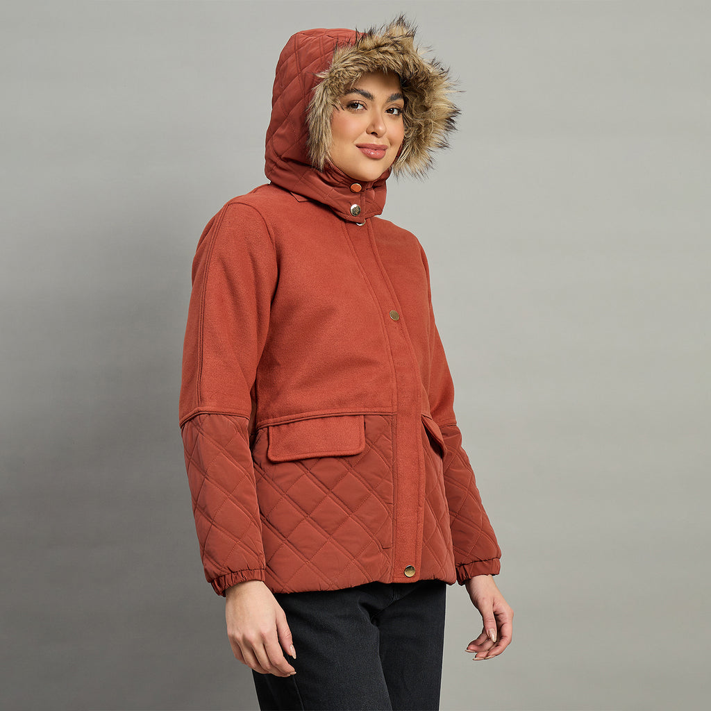 Duke Urban Women Short Style Full Sleeve Hooded Jacket (SDZ4139)