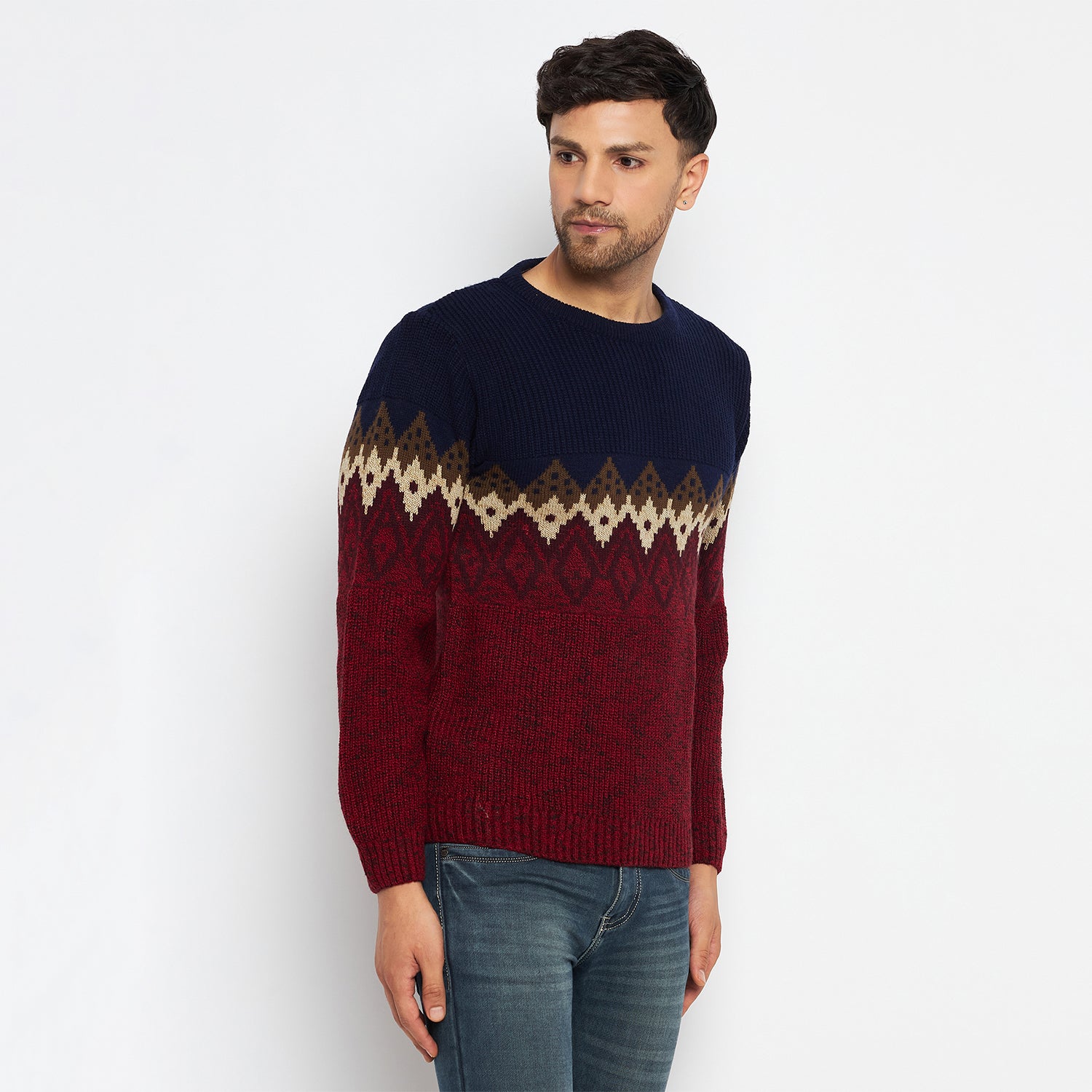 Duke Stardust Men Full Sleeve Round Neck Pullover (SDS648)