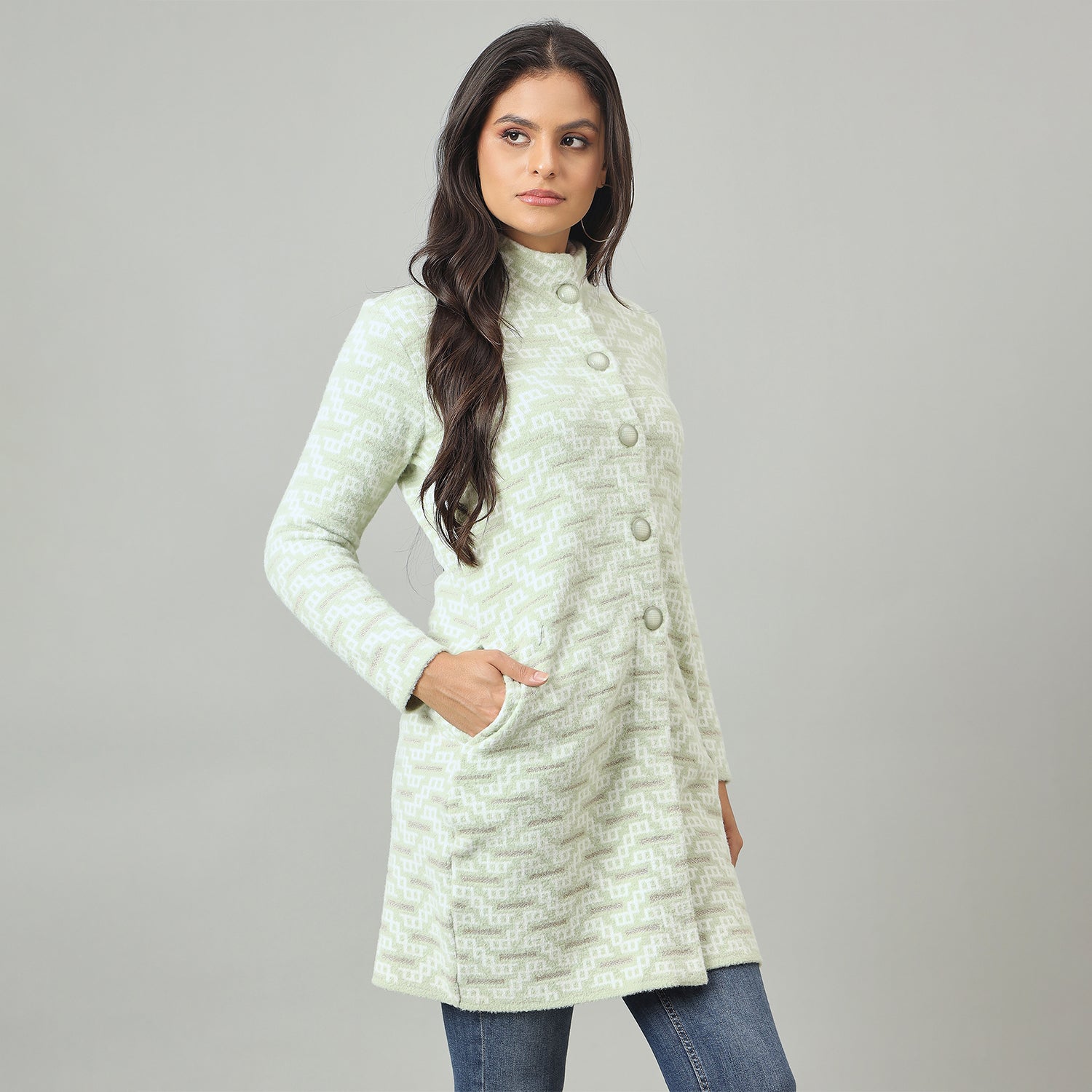 Duke Urban Women Long Coat Regular Sweater (SDS1325)