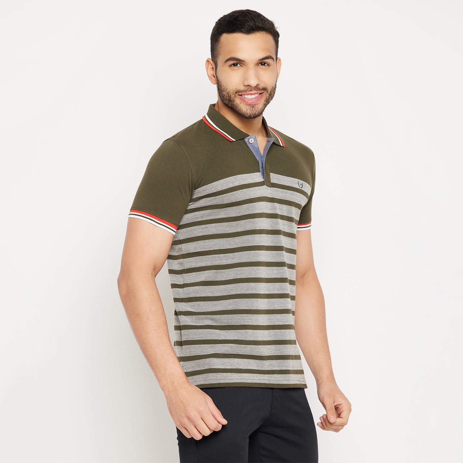 Duke Stardust Men Half Sleeve Polo Neck Cotton T-shirt (3994)
