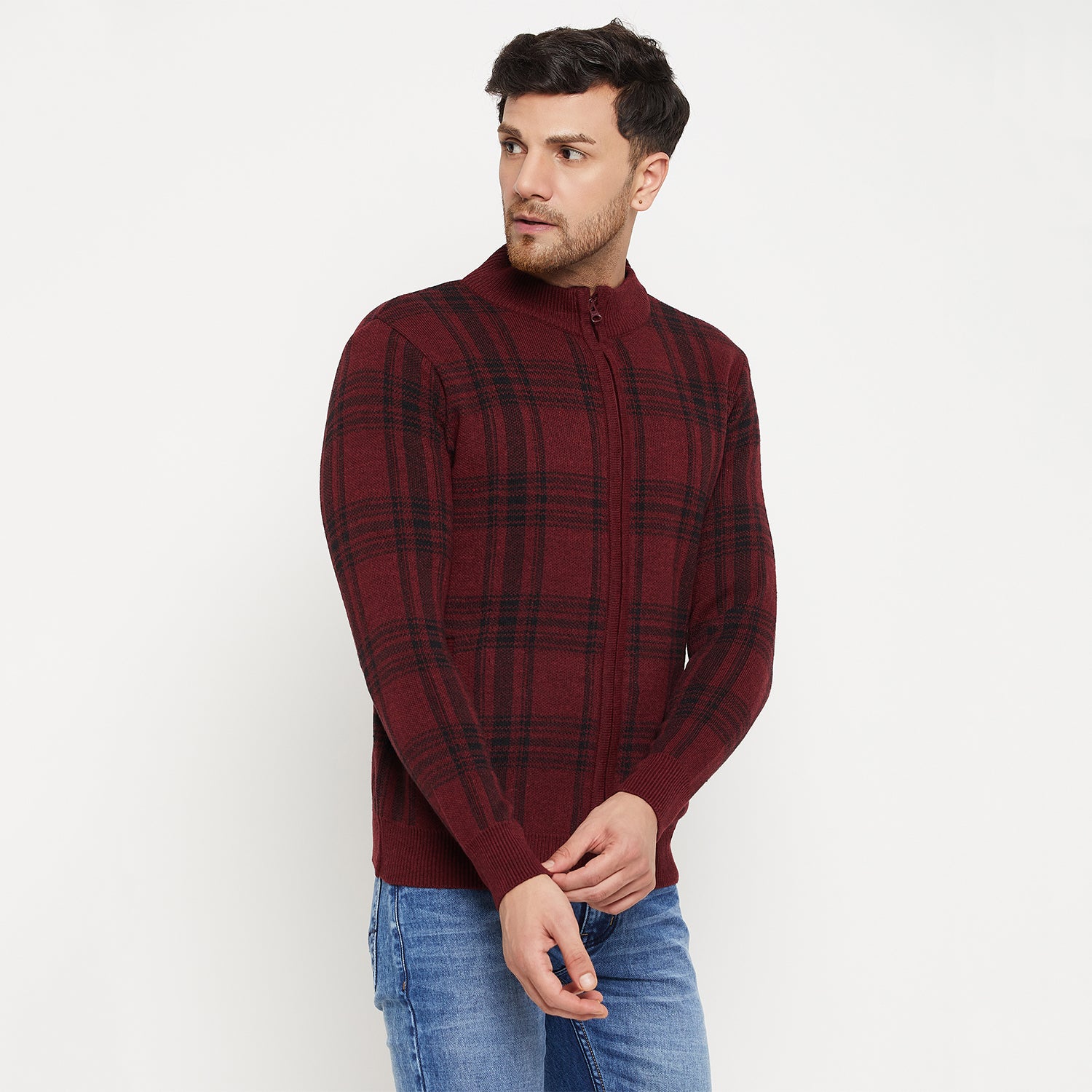 Duke Urban Men Full Sleeve Zipper Cardigan (SDS2154)