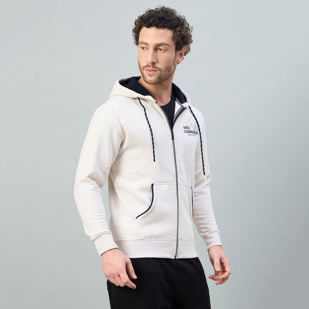Duke Urban Men Hooded Smart fit Full Zip Sweatshirt (LF6357)