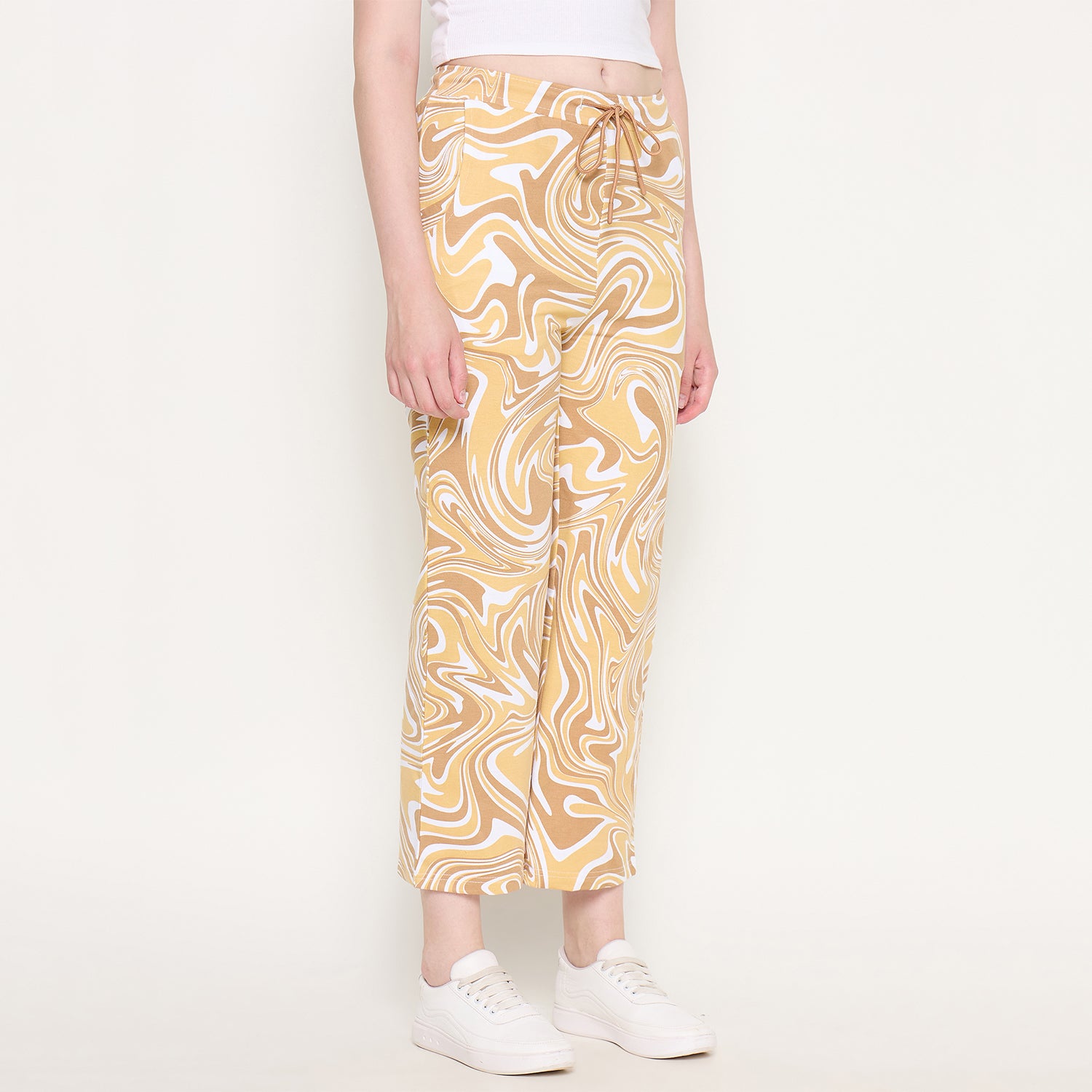 Duke Urban Women Printed Straight Fit Track Pant (LFX6702)