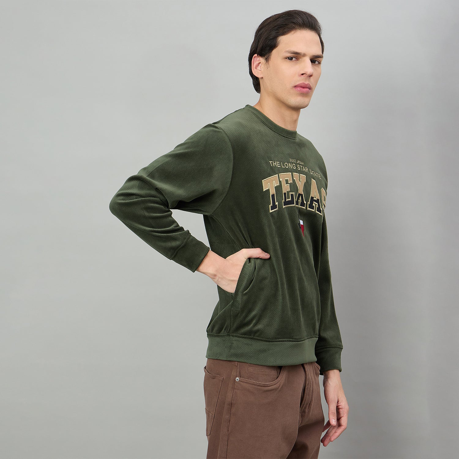 Duke Urban Men Round Neck Full Sleeve Regular Sweatshirt (LF6463)