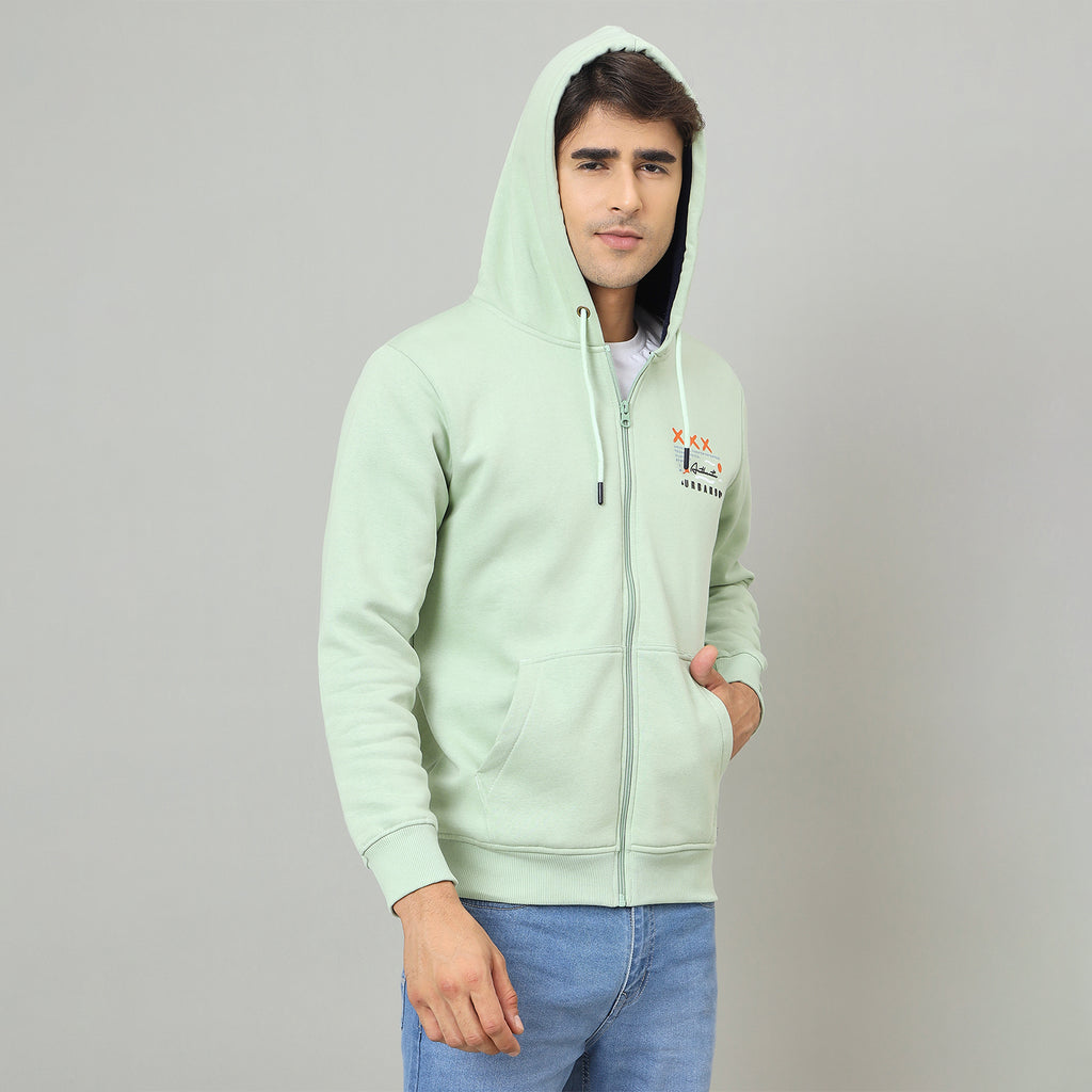 Duke Urban Men Smart Fit Hooded Zip Sweatshirt (LF6363)
