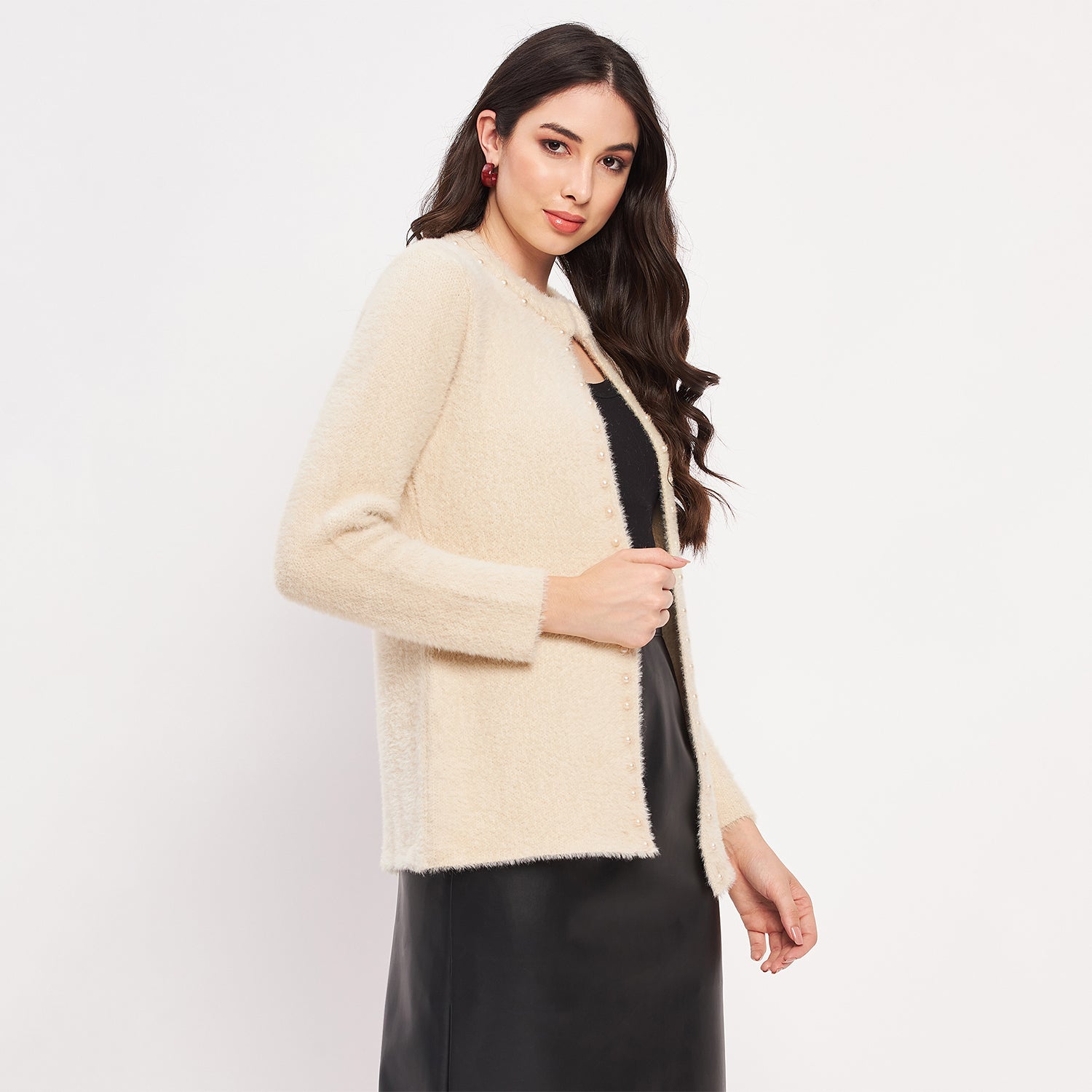 Duke Urban Women Full Sleeve Solid Shrug (LQS9791)